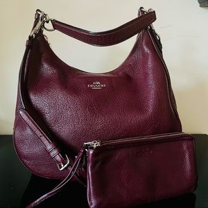 COACH HARLEY HOBO w/ WRISTLET WALLET SET